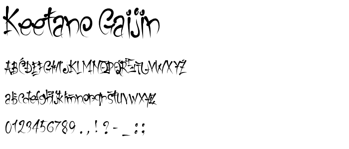 Keetano Gaijin font